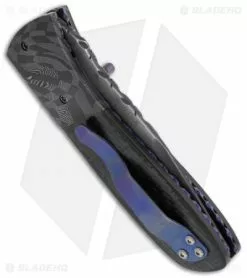 Burr Oak Knives Scout Knife Damascus/Carbon Fiber (3.5" San Mai) -Avokelavavat Sales Store burr oak scout dam side