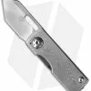 Brad Zinker Mini Tanto Framelock Pocket Knife (1.375" Damasteel)