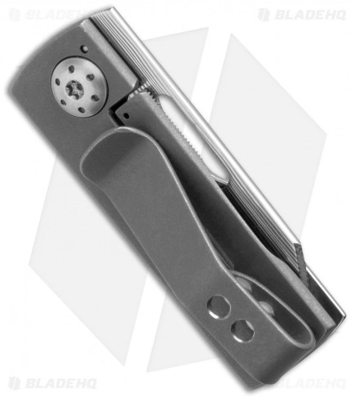 Brad Zinker Mini Tanto Framelock Pocket Knife (1.375" Damasteel) 4 Brad Zinker Mini Tanto Framelock Pocket Knife (1.375" Damasteel) - Image 2