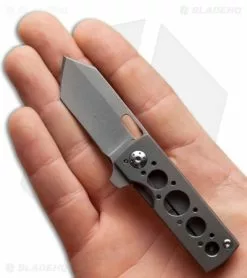 Brad Zinker Custom Mini Tanto Flipper Knife Titanium (1.875" BB/SW) -Avokelavavat Sales Store bz mini tanto ats 34 secondary