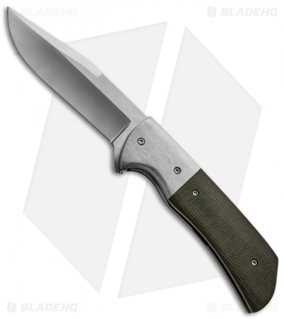Chuck Gedraitis Pathfinder Flipper Knife Ti/Micarta (3.5" Satin Plain) 3 Chuck Gedraitis Pathfinder Flipper Knife Ti/Micarta (3.5" Satin Plain)