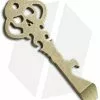 Chaves Knives Custom Skeleton Key Tool W/ Keyring Hole - Brass