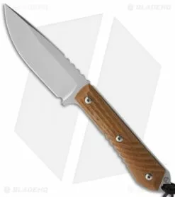 Chris Reeve Knives Chris Reeve Nyala Fixed Blade Knife Brown Micarta (3.75" Stonewash)