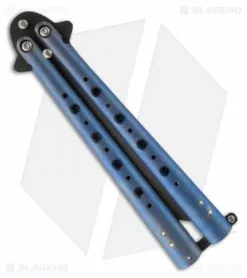 Chuck Gedraitis Knives Balisong #108 Titanium Butterfly Knife (4" Black) 5 Chuck Gedraitis Knives Balisong #108 Titanium Butterfly Knife (4" Black) -Avokelavavat Sales Store chuck gedraitis balison 108 butterfly back