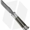 Chuck Gedraitis Knives Balisong #111 Titanium LSCF Knife (4.25" Damascus)