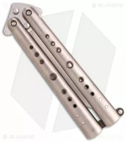 Chuck Gedraitis Knives Balisong #81 Titanium Butterfly Knife (3.25" Satin) -Avokelavavat Sales Store chuck gedraitis balisong 81 back