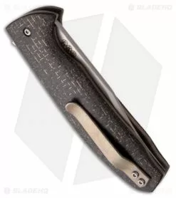 Chuck Gedraitis Small Accentor Flipper Clip Point Knife LSCF (3.125" Plain) -Avokelavavat Sales Store chuck gedraitis cjg sm accentor lscf side