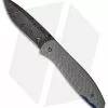 Chuck Gedraitis Small Model 1 Folding Knife Silver Twill (3.31" Damascus)