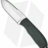 Chuck Gedraitis Snubnose Fixed Blade Knife W/ Green G-10 (3.06" Satin Plain)