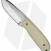 Chuck Gedraitis Snubnose Fixed Blade Knife W/ Tan G-10 (3.06" Hamon)