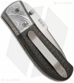 Chuck Gedraitis Snubnose Folder Knife W/ LSCF Carbon Fiber (3" Satin Plain) 5 Chuck Gedraitis Snubnose Folder Knife W/ LSCF Carbon Fiber (3" Satin Plain) -Avokelavavat Sales Store chuck gedraitis snubnose folder back