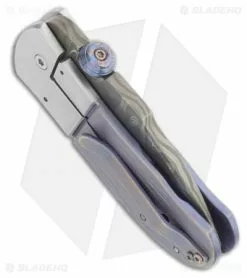 Chuck Gedraitis Small Snubnose Knife Titanium Folder (2.125" Damascus) 7 Chuck Gedraitis Small Snubnose Knife Titanium Folder (2.125" Damascus) -Avokelavavat Sales Store chuck gedraitis stainless damascus small snubnose closed side