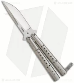 Chuck Gedraitis Knives Balisong #54 Titanium Butterfly Knife (3.3" Satin) 5 Chuck Gedraitis Knives Balisong #54 Titanium Butterfly Knife (3.3" Satin) -Avokelavavat Sales Store cig balisong 54 back 1