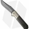Chuck Gedraitis Marauder Flipper Knife LSCF/Titanium (3.75" Acid Wash)