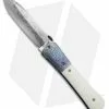Chuck Gedraitis San Francisco Style Folder White G10/Moku-Ti (3.5" Hamon)