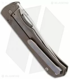 Chuck Gedraitis Small Marauder Frame Lock Knife Titanium (3.25" Satin) -Avokelavavat Sales Store cjg sm marauder ti frlock side