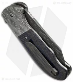 Chuck Gedraitis XL Puffin Knife Blue LSCF/Damascus (3.75" Starfire) 5 Chuck Gedraitis XL Puffin Knife Blue LSCF/Damascus (3.75" Starfire) -Avokelavavat Sales Store cjg xl puffin lscf damascus side