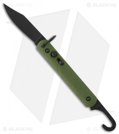 Colonial Knife Co. Colonial Knife Company Auto Rescue Military Knife Bail Loop (Green PLN) M-726B 3 Colonial Knife Co. Colonial Knife Company Auto Rescue Military Knife Bail Loop (Green PLN) M-726B