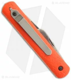 Colonial Knife Co. Colonial Knife Company Airborne M-724 Orange Auto W/ Bail Loop/Clip (3" Plain) -Avokelavavat Sales Store ckc m 724 orange back