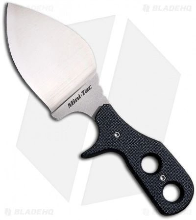 Cold Steel Mini Tac Beaver Tail Neck Knife G-10 (3.375" Bead Blast) 49HB 3 Cold Steel Mini Tac Beaver Tail Neck Knife G-10 (3.375" Bead Blast) 49HB