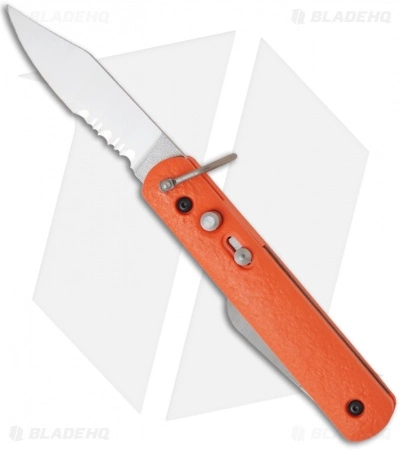 Colonial Knife Co. Colonial M-724 Bail Loop Rescue Automatic Knife Orange (3" Satin Serr) 3 Colonial Knife Co. Colonial M-724 Bail Loop Rescue Automatic Knife Orange (3" Satin Serr)