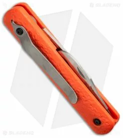 Colonial Knife Co. Colonial M-724 Pocket Clip Rescue Automatic Knife Orange (3" Satin Serr) -Avokelavavat Sales Store colonial orange m7240 cs side cm