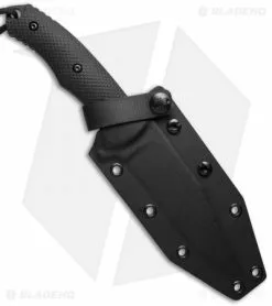 Combative Edge Rebel Fixed Blade Knife Black G-10 (5" Black Serr) 5 Combative Edge Rebel Fixed Blade Knife Black G-10 (5" Black Serr) -Avokelavavat Sales Store combative edge r1bs sheath cm 1