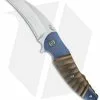 Sergio Consoli Prototype NÂ° 241 Liner Lock Knife Blue Titanium (4.25" Satin)