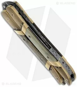 Corrie Schoeman Balisong Butterfly Knife Bronze & Mammoth Ivory (Damascus) -Avokelavavat Sales Store corrie schoeman balisong side