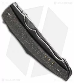 Corrie Schoeman Ilusion Flipper Knife LSCF (3.5" Damascus) -Avokelavavat Sales Store corrie schoeman ilusion lscf 5 2015 side cm