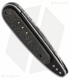 Corrie Schoeman Raindrop Liner Lock Knife LSCF (3" Damascus) -Avokelavavat Sales Store corrie schoeman raindrop flipper damascus side