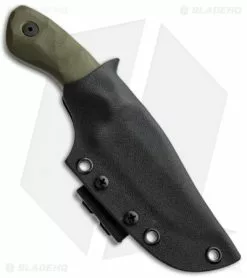 Coye Knives Bill Coye Ridgeback Custom Fixed Blade Knife OD Green G-10 (3.25" Acid Wash) -Avokelavavat Sales Store coye ridgeback fixed od green sheath