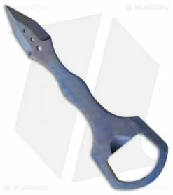 Crawford Custom Bottle Opener Neck Knife Titanium Bottle Opener (1.25" Plain)