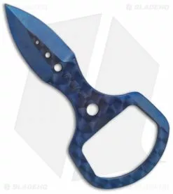 Custom Crawford Key Chain Titanium Bottle Opener Knife Fixed Blade (1.25" Plain)