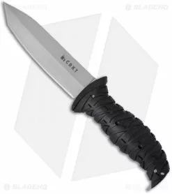 CRKT Ultima Tactical Fixed Blade Knife Black GFN (5" Gray) 2115