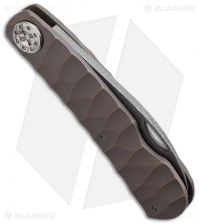 Curtiss Knives Curtiss Custom Knives Slip Joint Knife Sculpted Titanium (2.75" Damascus) 4 Curtiss Knives Curtiss Custom Knives Slip Joint Knife Sculpted Titanium (2.75" Damascus) - Image 2