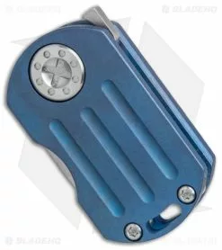 Curtiss Knives Curtiss Custom Knives ODT Frame Lock Knife Blue Titanium (1" Stonewash) -Avokelavavat Sales Store curtiss knives ODT blue ti sw BHQ 49819 er spine