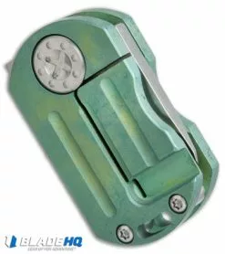 Curtiss Knives Curtiss Custom Knives ODT Frame Lock Knife Green Titanium (1" Stonewash) -Avokelavavat Sales Store curtiss knives ODT green ti sw BHQ 49815 er side 2