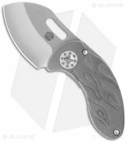 Curtiss Knives Curtiss Custom Knives Nano Folder Flame Titanium Knife (1.8" Plain)