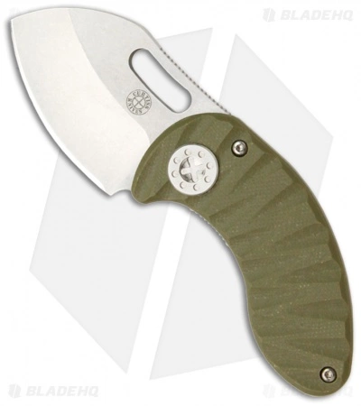 Curtiss Knives Curtiss Custom Knives Nano Framelock Folder Knife W/ Green G10 (1.75" Plain) 3 Curtiss Knives Curtiss Custom Knives Nano Framelock Folder Knife W/ Green G10 (1.75" Plain)