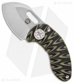 Curtiss Knives Curtiss Custom Nano Linerlock Folder Knife Black/OD G10 Scales (1.875" Plain)