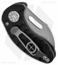Curtiss Knives Curtiss Custom Knives Nano Linerlock Folder Knife W/ Black G10 (2" Stonewashed) -Avokelavavat Sales Store curtiss nano linerlock black side