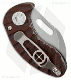 Curtiss Knives Curtiss Custom Knives Nano Linerlock Knife Maroon/Black G10 Scales (1.8" Plain) 5 Curtiss Knives Curtiss Custom Knives Nano Linerlock Knife Maroon/Black G10 Scales (1.8" Plain) -Avokelavavat Sales Store curtiss nano linerlock brown black side