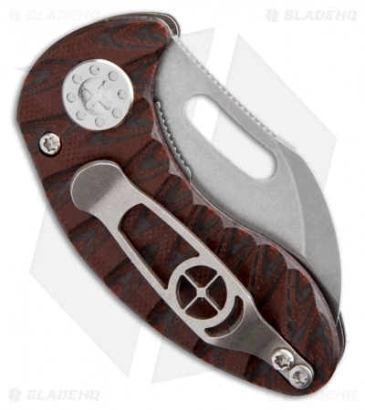 Curtiss Knives Curtiss Custom Knives Nano Linerlock Knife Maroon/Black G10 Scales (1.8" Plain) 4 Curtiss Knives Curtiss Custom Knives Nano Linerlock Knife Maroon/Black G10 Scales (1.8" Plain) - Image 2