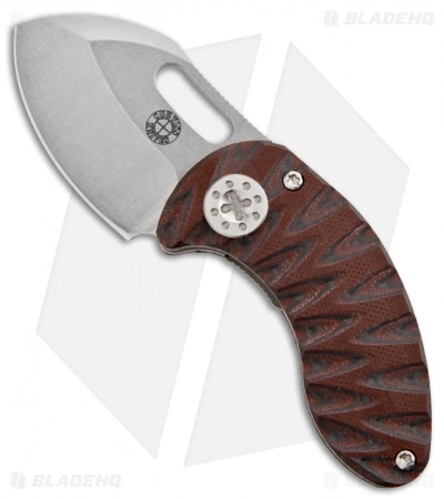 Curtiss Knives Curtiss Custom Knives Nano Linerlock Knife Maroon/Black G10 Scales (1.8" Plain) 3 Curtiss Knives Curtiss Custom Knives Nano Linerlock Knife Maroon/Black G10 Scales (1.8" Plain)