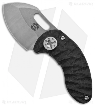Curtiss Knives Curtiss Custom Nano Linerlock Folder Knife W/ Carbon Fiber Scales (1.75" Plain) 3 Curtiss Knives Curtiss Custom Nano Linerlock Folder Knife W/ Carbon Fiber Scales (1.75" Plain)