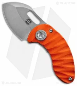 Curtiss Knives Curtiss Custom Nano Linerlock Folder Knife W/ Orange G10 Scales (1.875" Plain)
