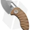 Curtiss Knives Curtiss Custom Knives Nano Linerlock Folder Knife Tan G10 (1.875" Stonewash)