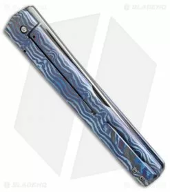 Chuck Gedraitis Kwaiken Frame Lock Knife Timascus (3.625" Hand Satin) -Avokelavavat Sales Store custom 1 er side