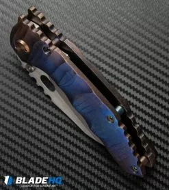 Dalibor Bergam Knives Draco Frame Lock Knife Titanium (3.5" Satin) 2016 -Avokelavavat Sales Store dalibor draco feb 2016 bottom cm